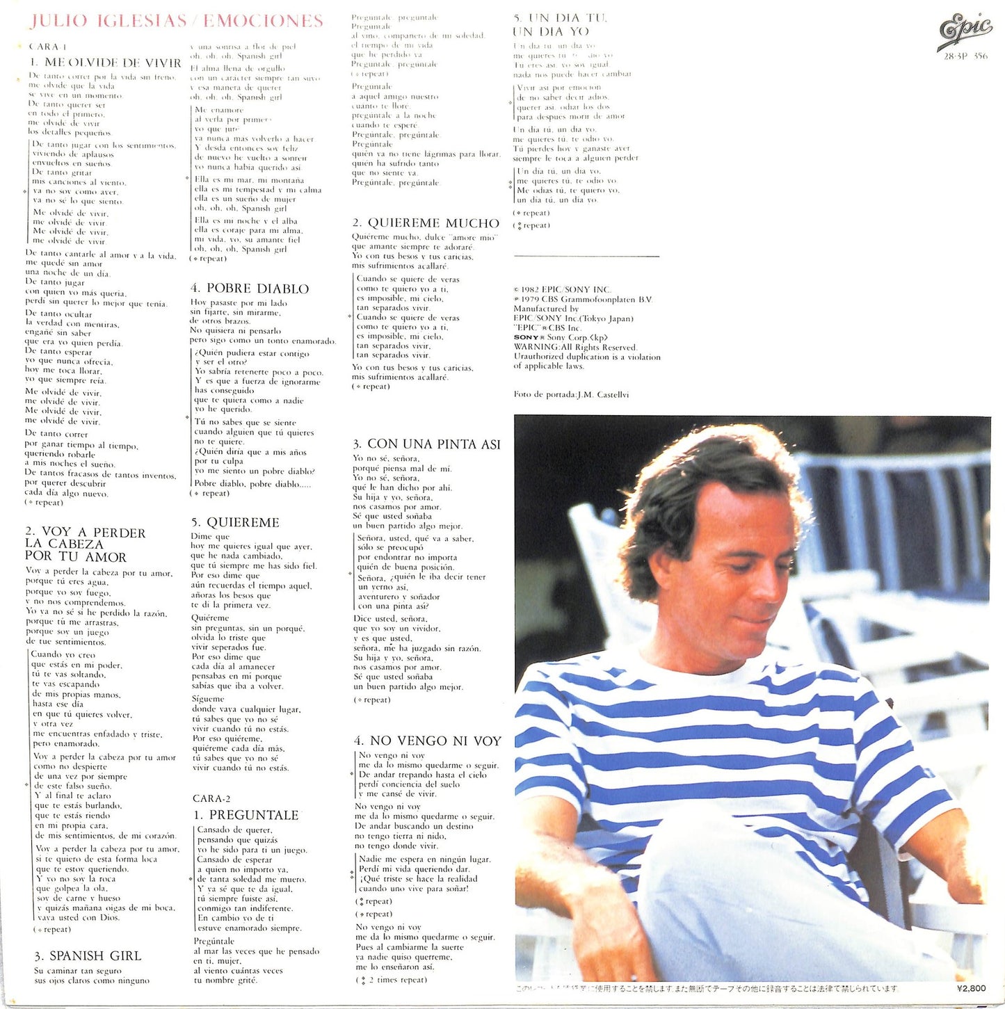 JULIO IGLESIAS - Emociones