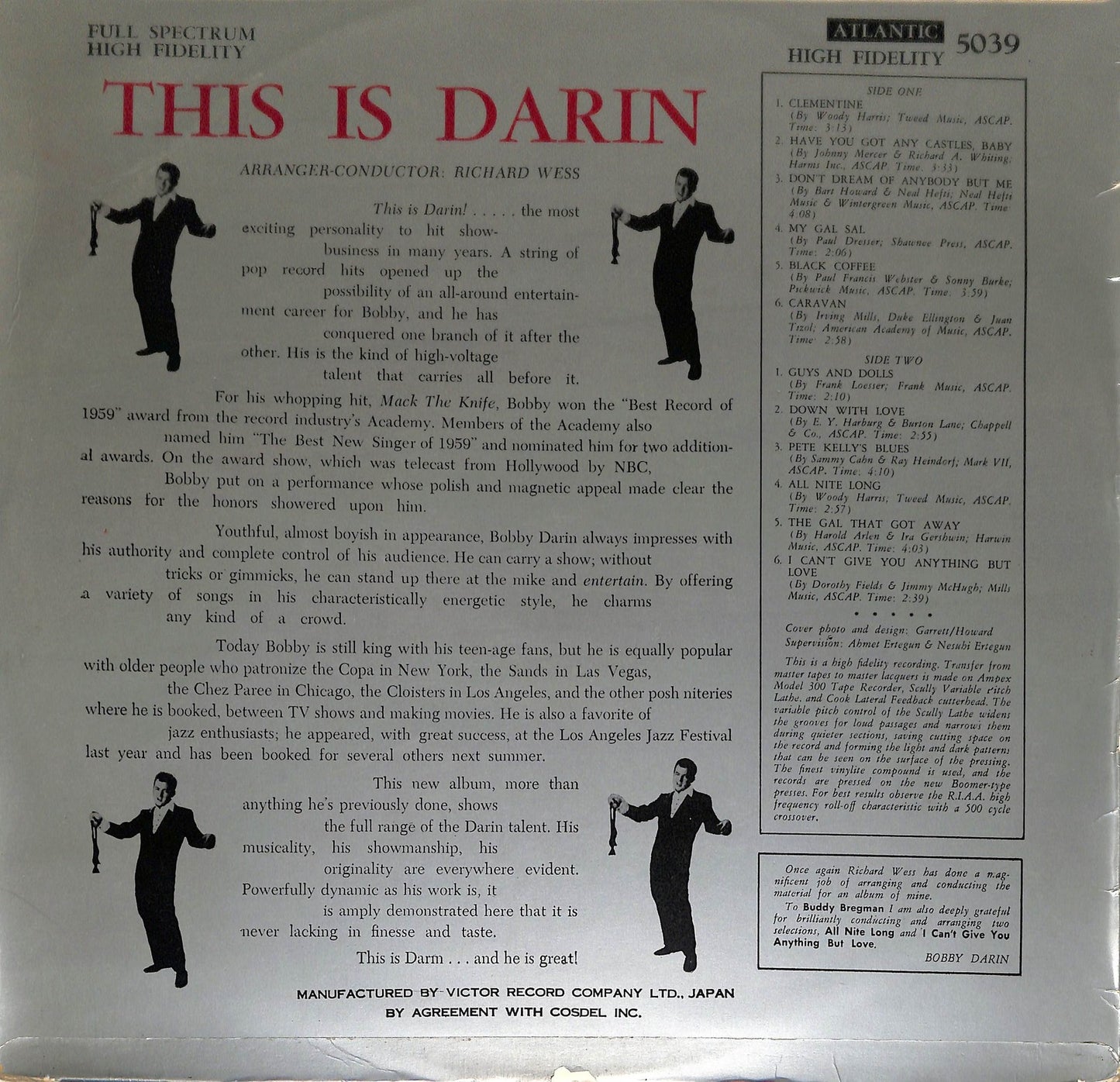 BOBBY DARIN - This Is Darin