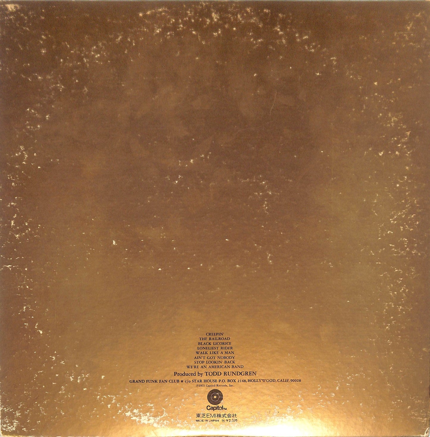 GRAND FUNK - We're An American Band