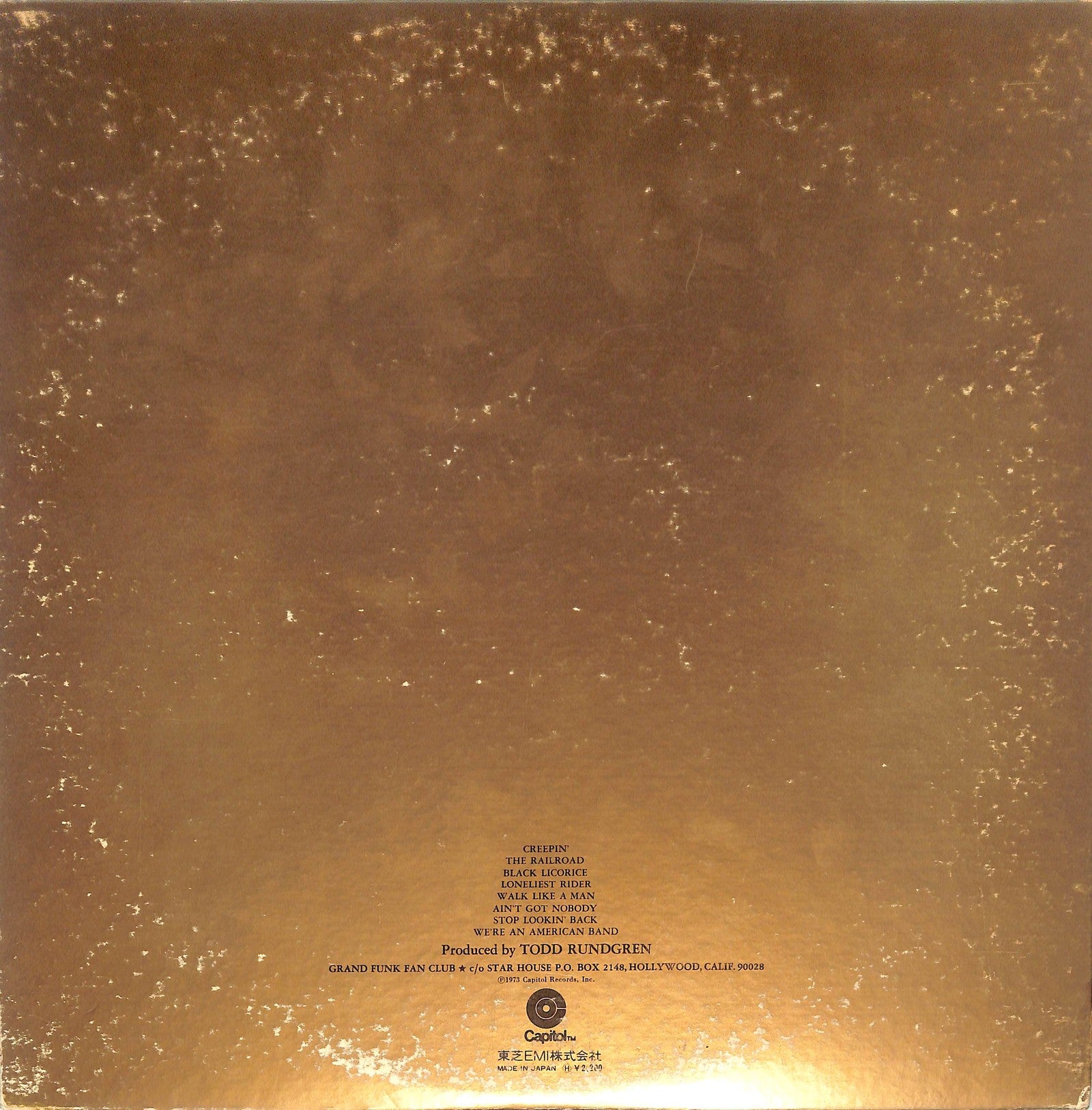 GRAND FUNK - We're An American Band