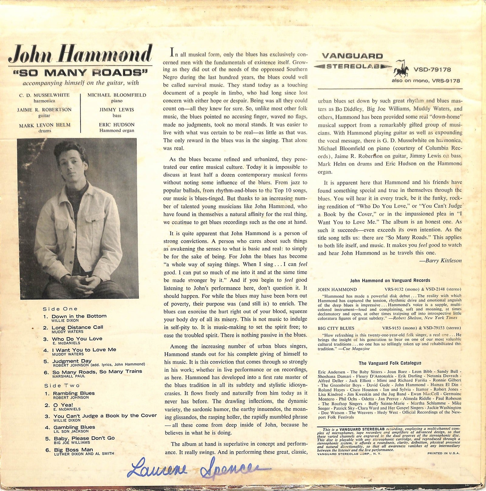 JOHN HAMMOND - So Many Roads