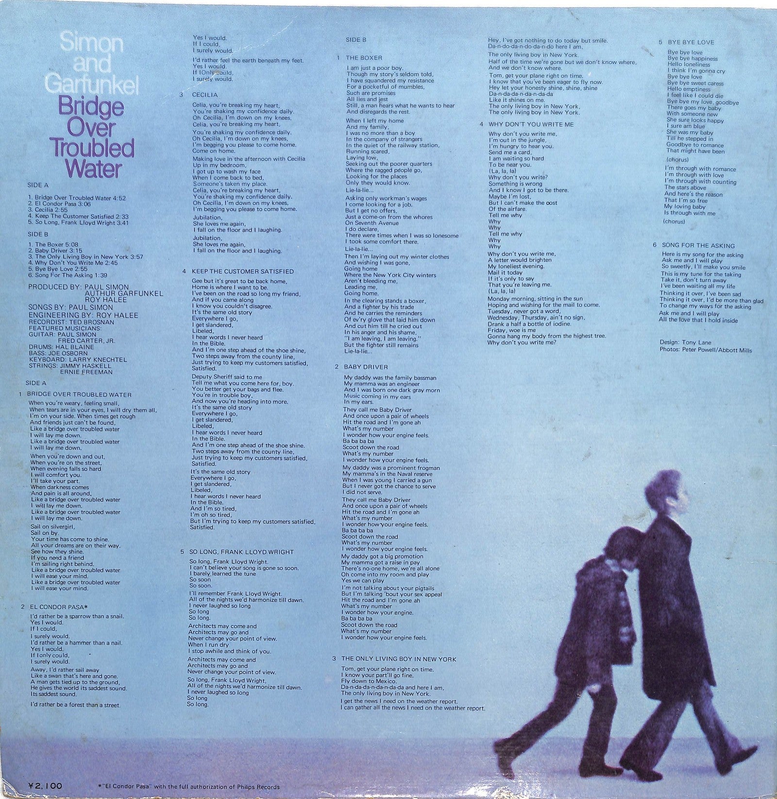 SIMON AND GARFUNKEL - Bridge Over Troubled Water