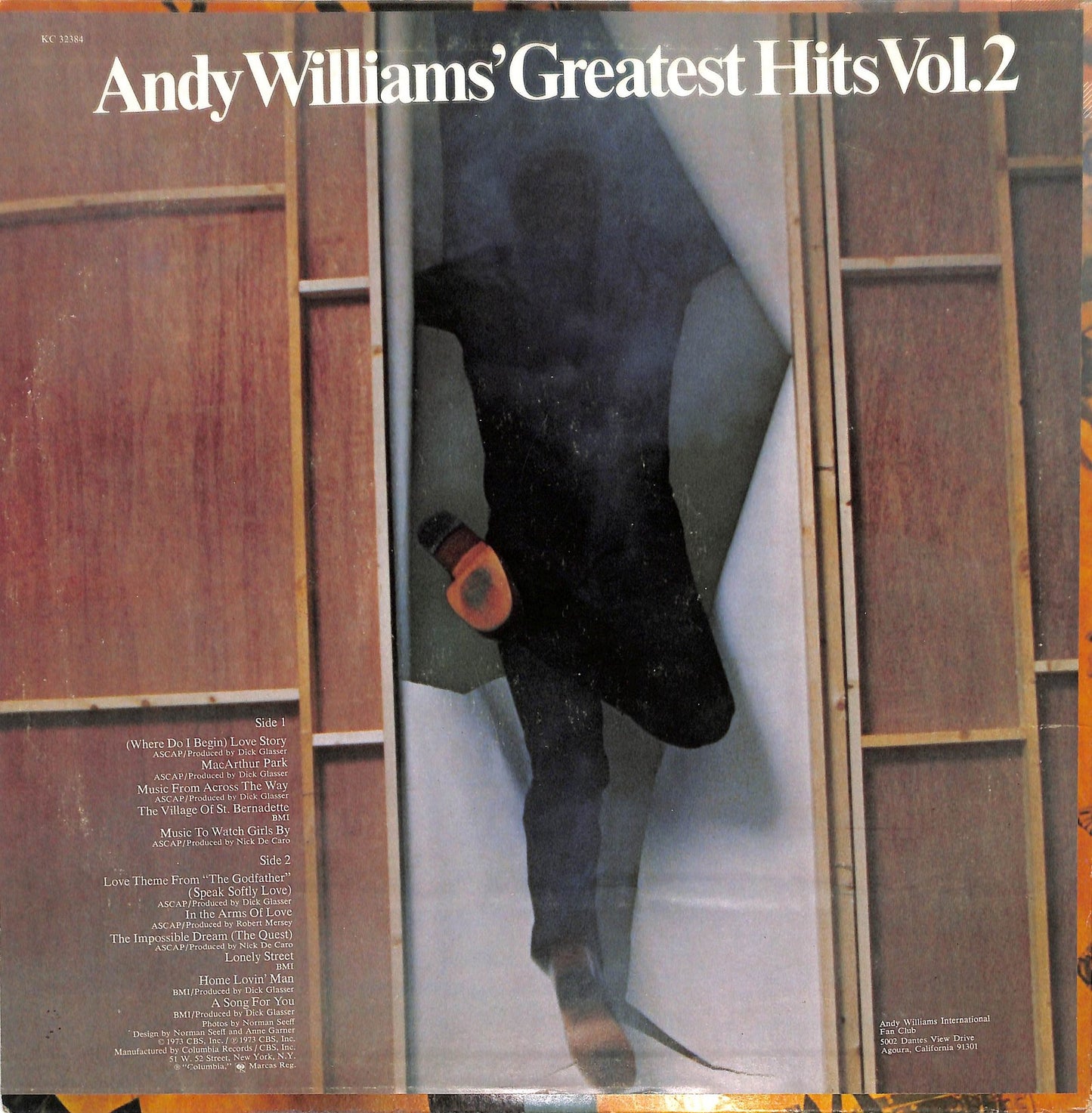 ANDY WILLIAMS - Andy Williams' Greatest Hits Vol. 2