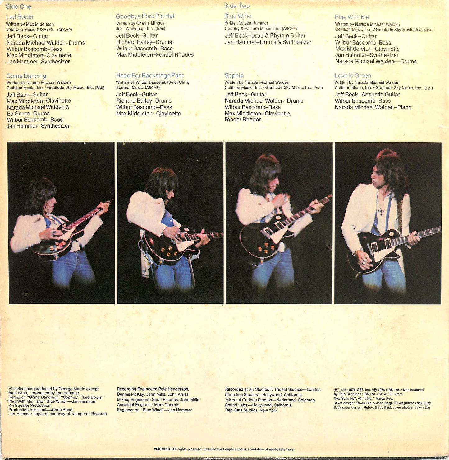 JEFF BECK - Wired