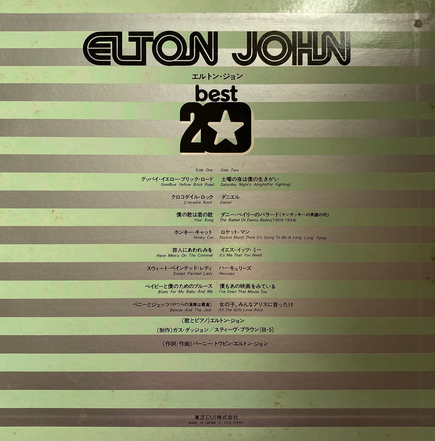 ELTON JOHN - Best 20