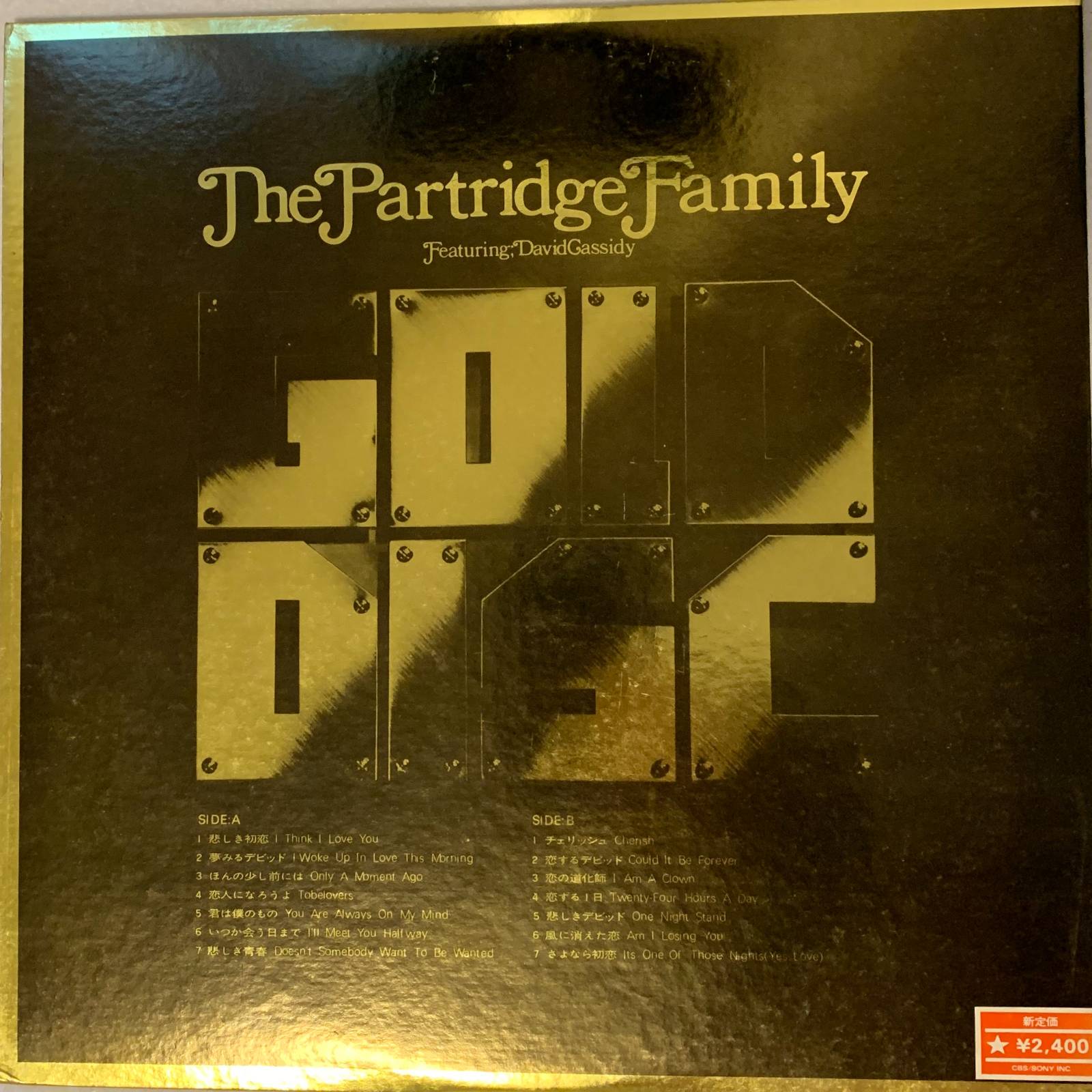 THE PARTRIDGE FAMILY feat. DAVID CASSIDY - Gold Disc