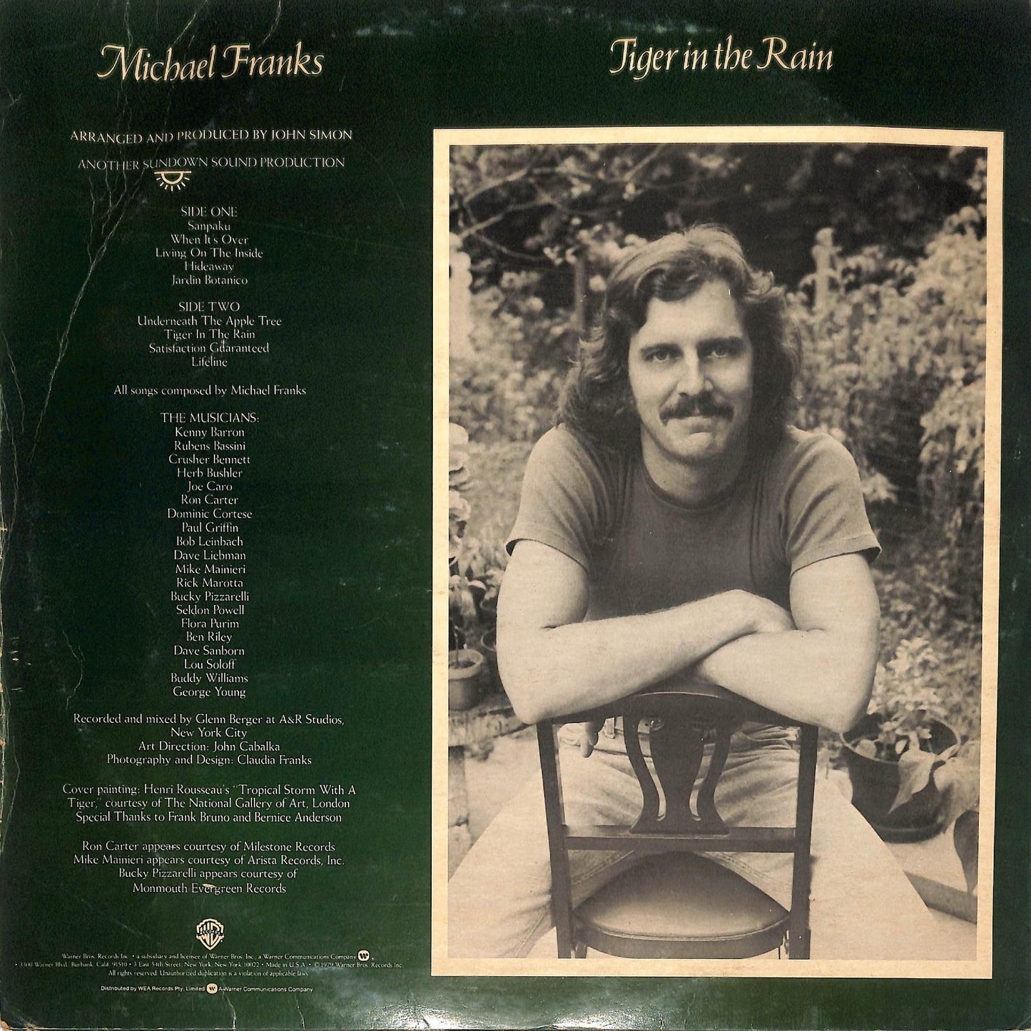 MICHAEL FRANKS - Tiger In The Rain