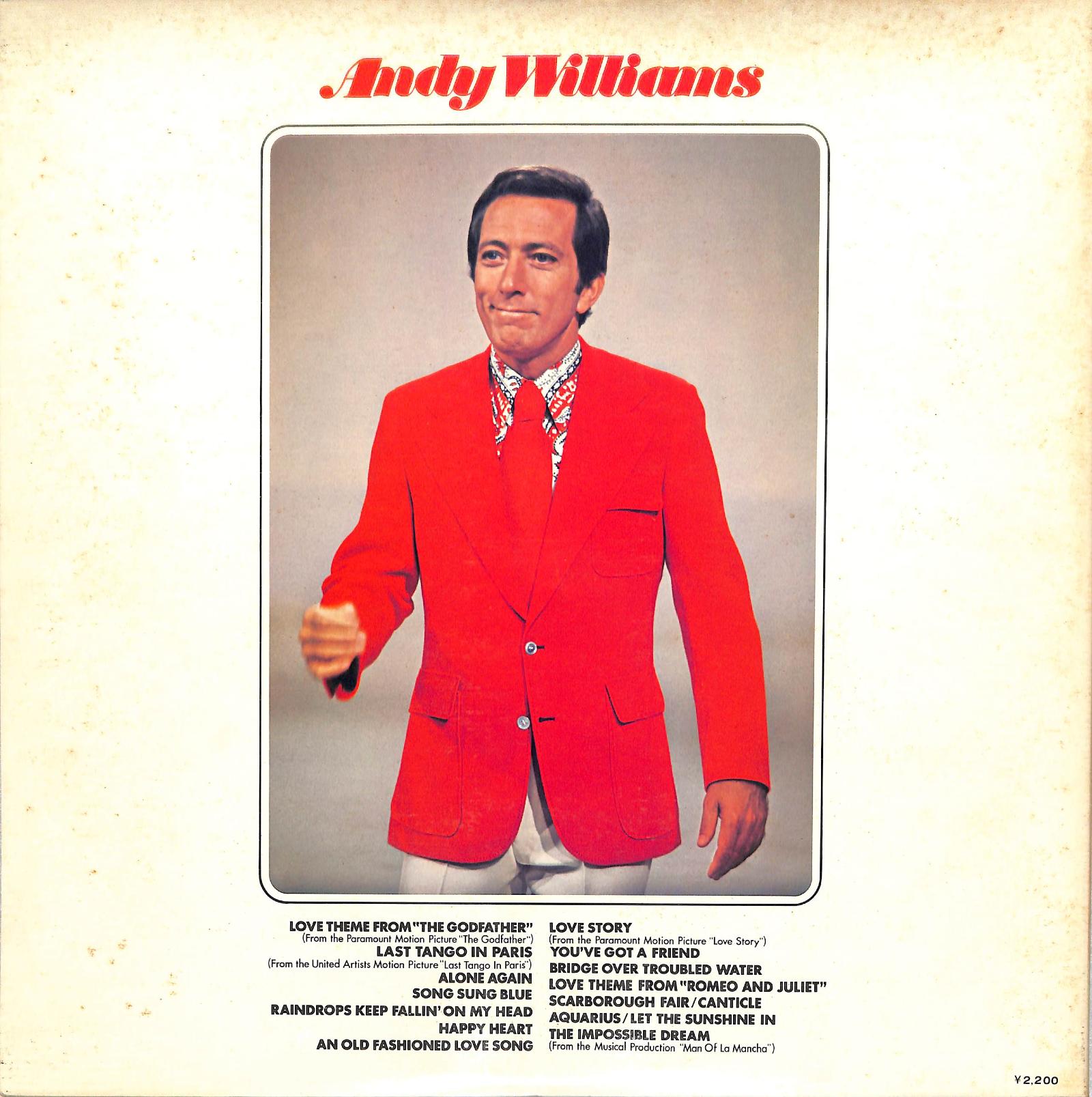 ANDY WILLIAMS - Andy Williams' Greatest Hits Vol.1