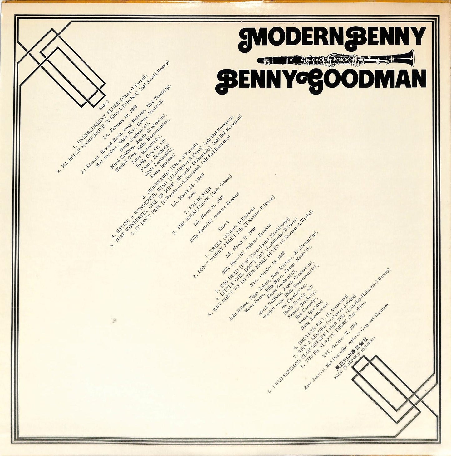 BENNY GOODMAN - Modern Benny