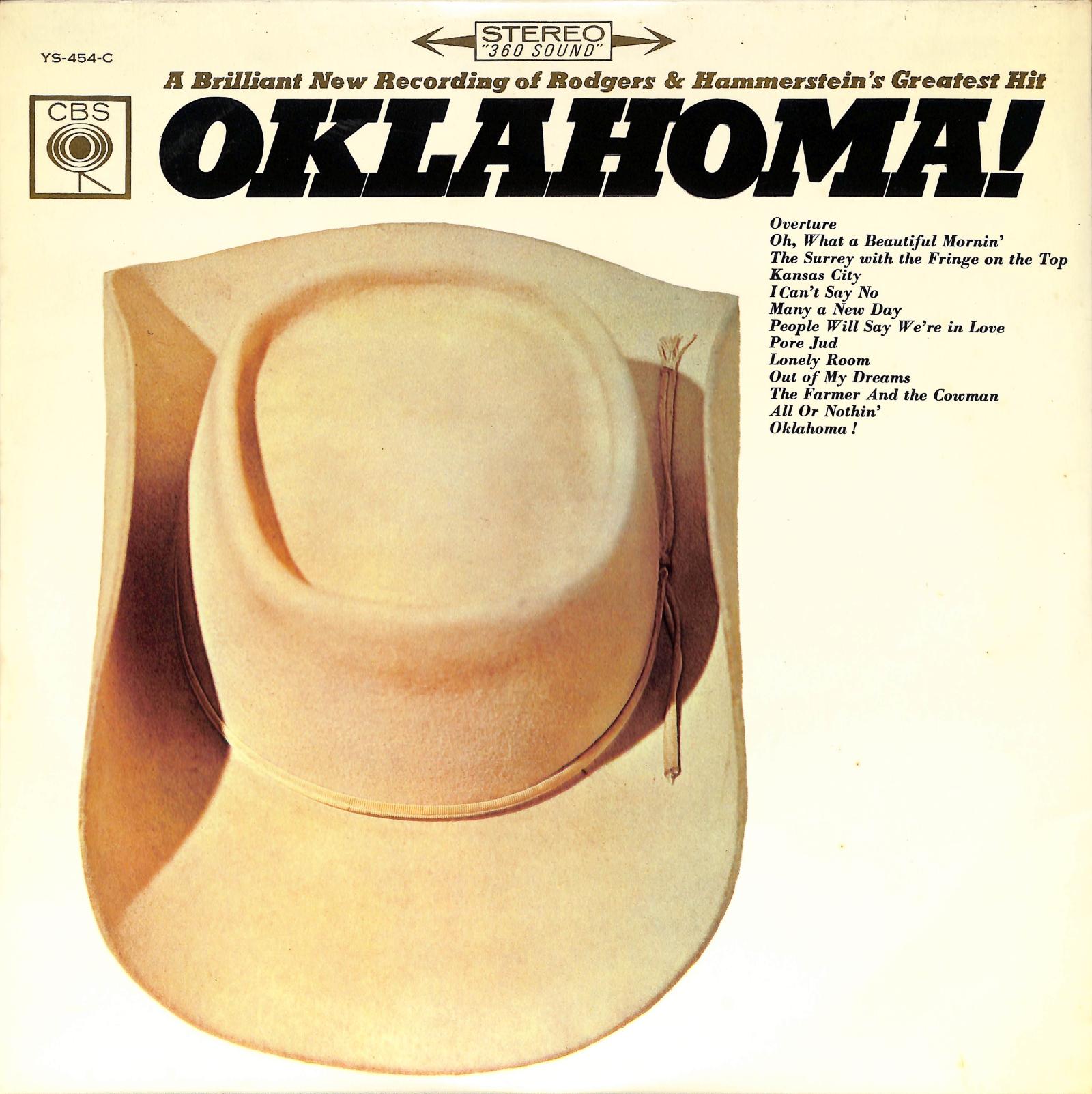 JOHN RAITT, FLORENCE HENDERSON, JACK ELIOTT, ARA BERBERIAN, PHYLLIS NEWMAN, FRANZ ALLERS – Oklahoma! cover