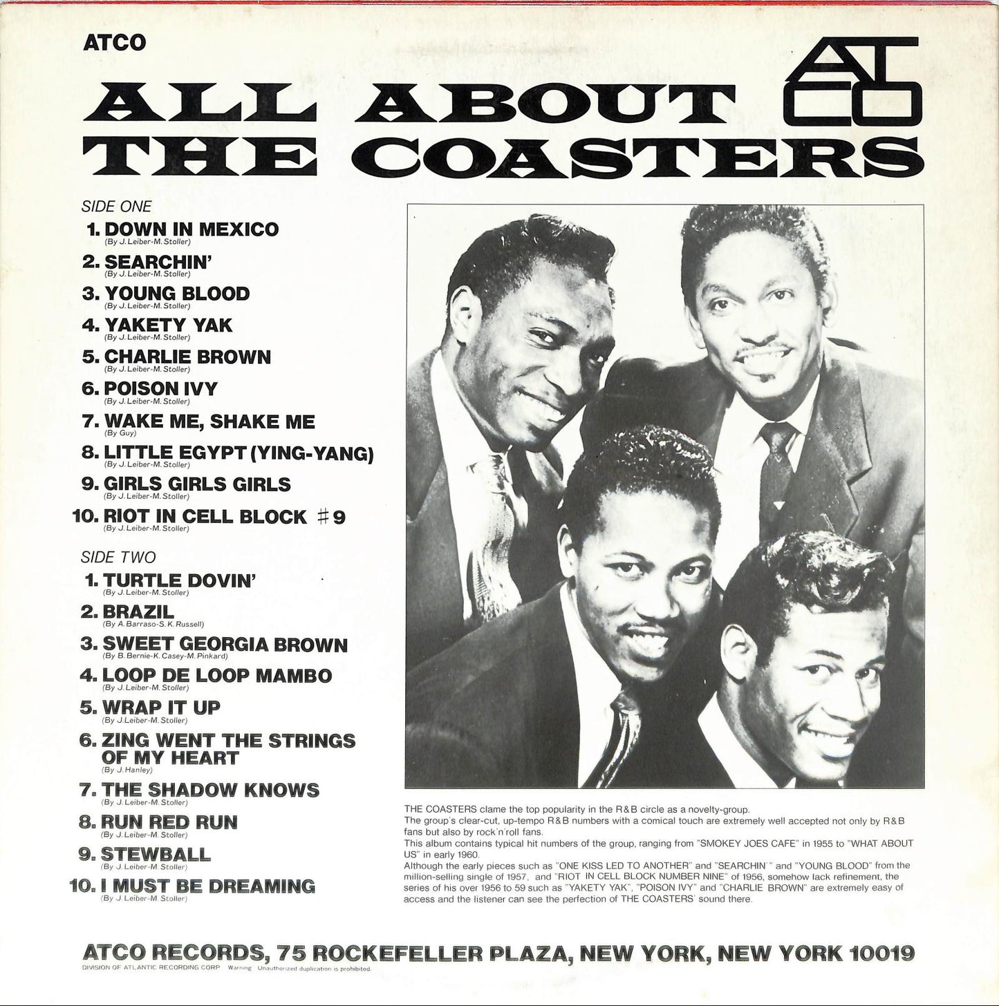 THE COASTERS - All About The Coasters cover
