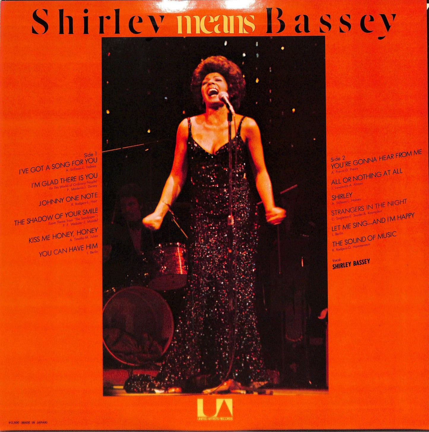 SHIRLEY BASSEY – Shirley Means Bassey