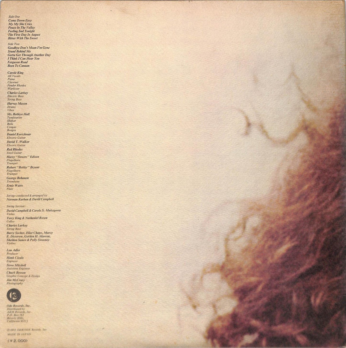 CAROLE KING - Rhymes & Reasons