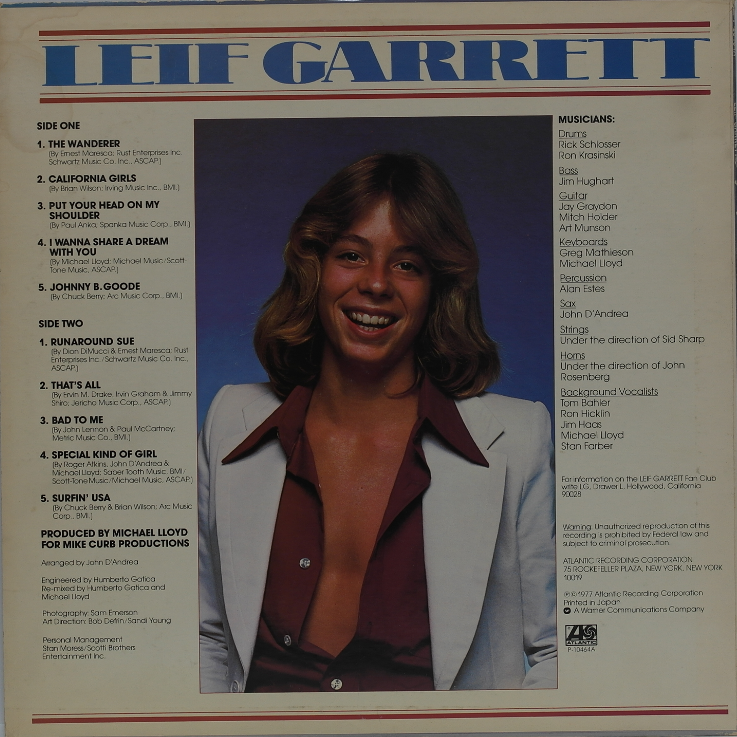 LEIF GARRETT - Leif Garrett