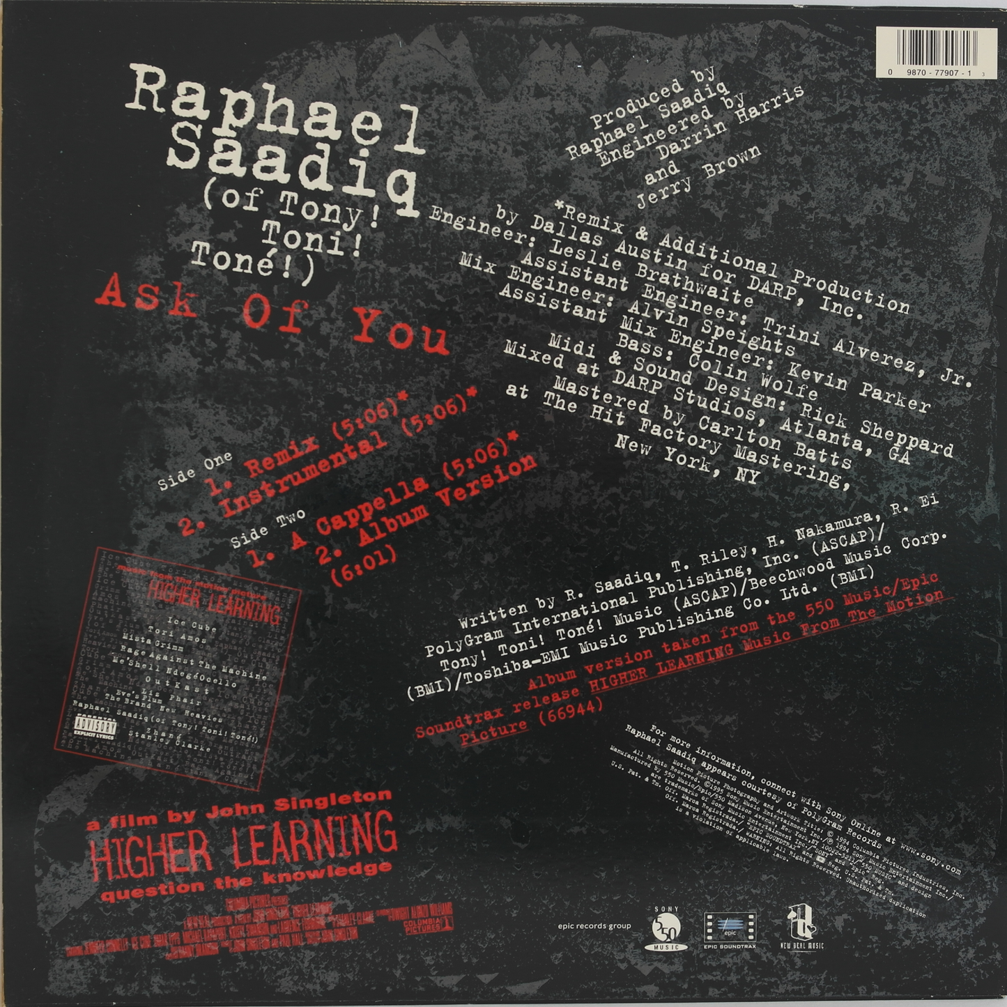 RAPHAEL SAADIQ - Ask Of You (Single)