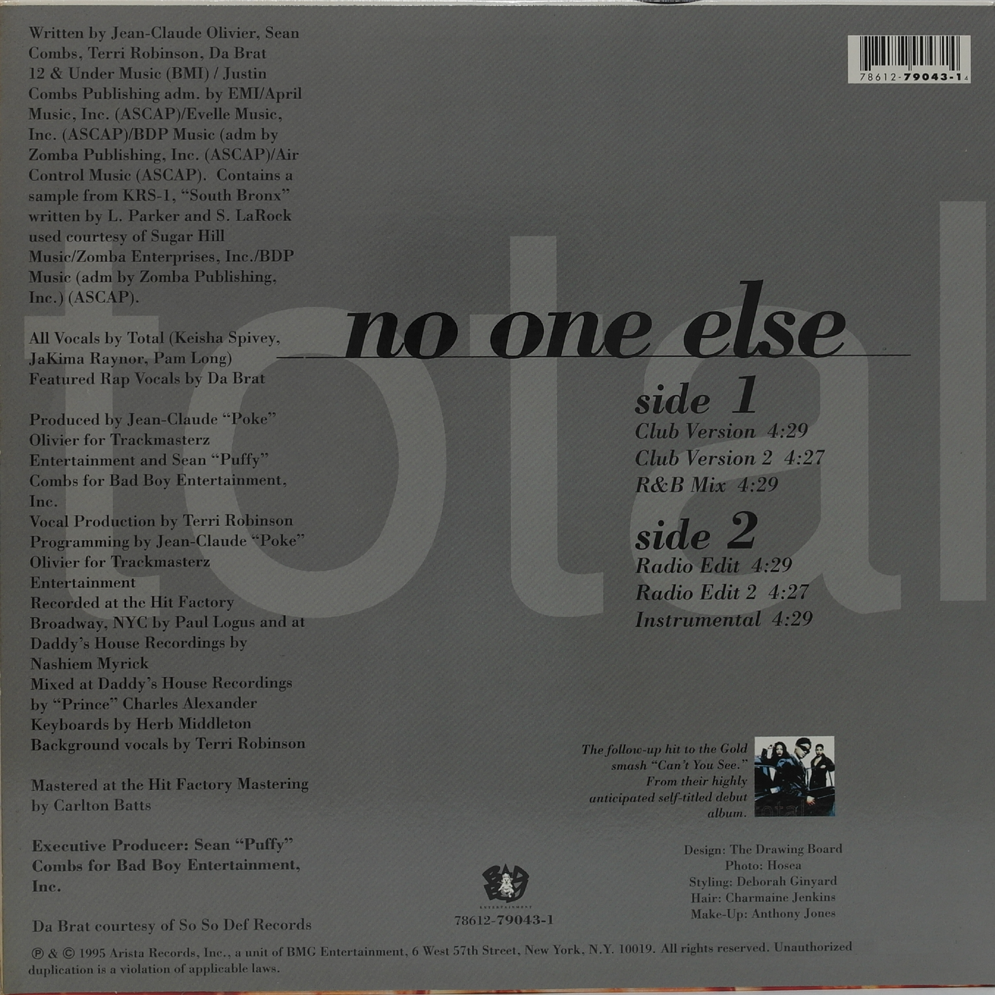 TOTAL - No One Else (Single)